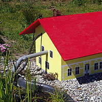 Pumpenhaus für Teichpumpe